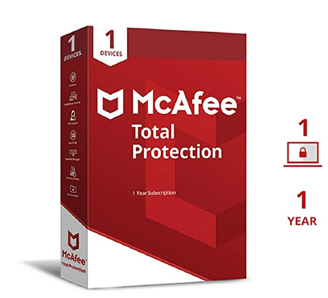 Mcafee Total Protection Antivirus 1 User 1 Year